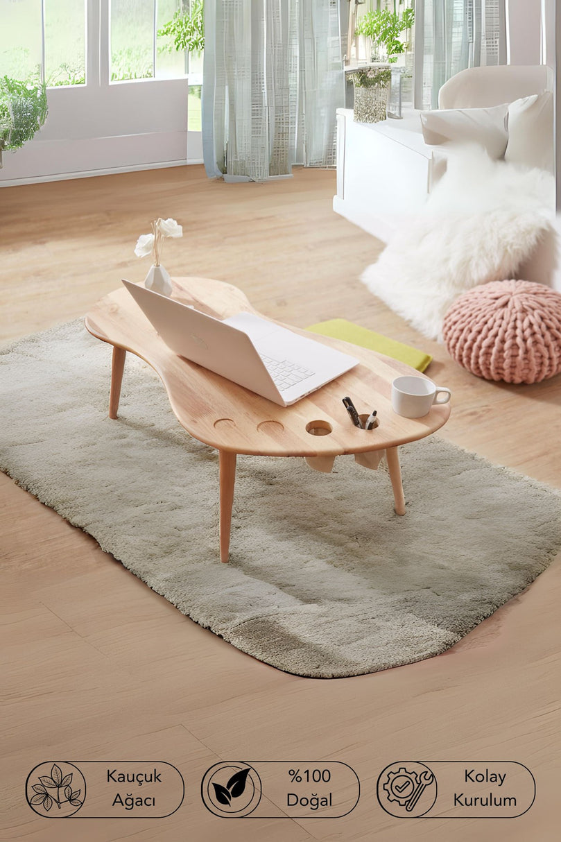 Natural Signature by Macco - Big Foot Pet Friendly Orta Sehpa Bardaklıklı Orta Sehpa
